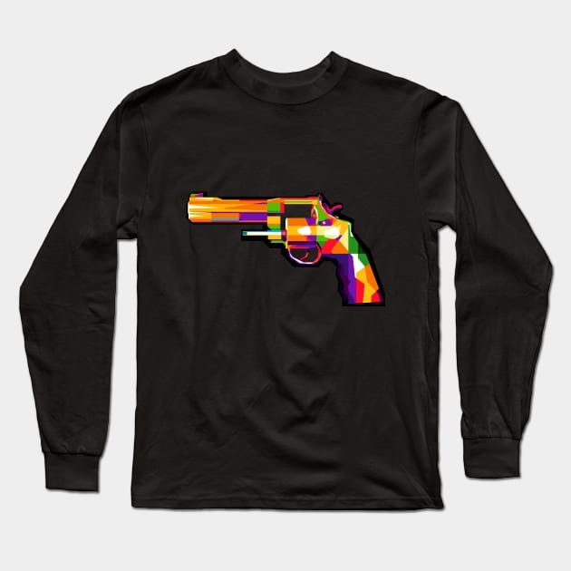 handgun Long Sleeve T-Shirt by Yopi